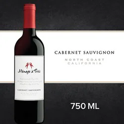 Menage A Trois Cabernet Sauvignon Red Wine Bottle - 750 Ml