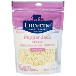 Lucerne Cheese Shredded Pepper Jack - 8 Oz