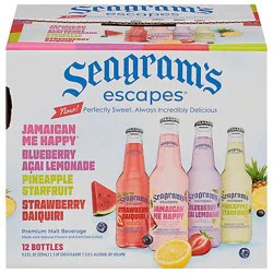 Seagram's Escapes Classic Variety Pack Bottles - 12-11.2 Oz