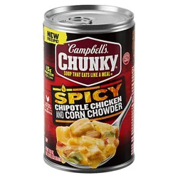Campbell's Chunky Spicy Chipotle Chicken Corn Chowder Soup - 18.8 Oz