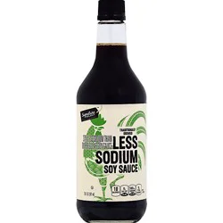 Signature Select Less Sodium Soy Sauce - 20 Fl. Oz.