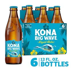 Kona Brewing Co. Big Wave Premium Beer Bottles - 6-12 Fl. Oz.