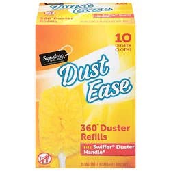 Signature Select Dust Ease Refill Duster 360 Degree Disposable Unscented - 10 Count