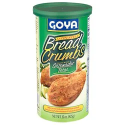 Goya Bread Crumbs Latin Style With Sazonador Total - 15 Oz