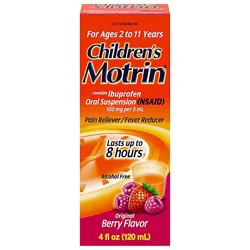Motrin Childrens Ibuprofen Suspension Berry Flavor - 4 Fl. Oz.