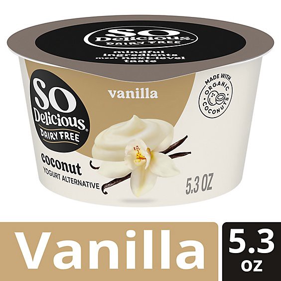 slide 1 of 1, So Delicious Dairy Free Vanilla Coconut Milk Yogurt Cup - 5.3 Oz, 5.3 oz