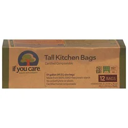 If You Care Tall Kitchen Bag No Plasticizers - 12 Count