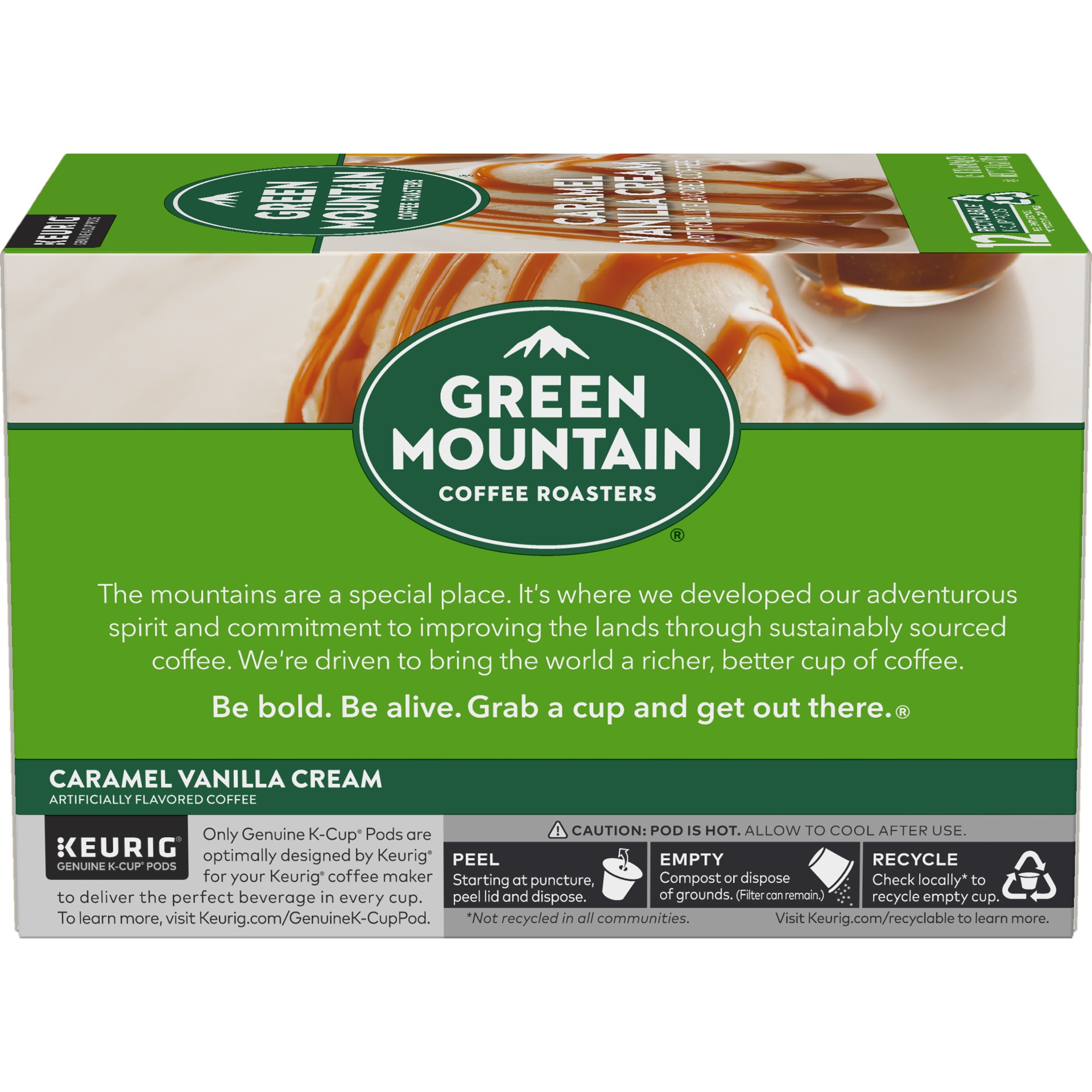 slide 4 of 4, Green Mountain K-Cup Pods Caramel Vanilla Cream Coffee 12 ea, 
