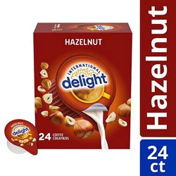 International Delight Hazelnut Coffee Creamer Singles - 24 Count