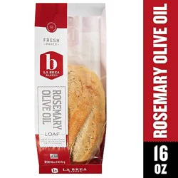 La Brea Bakery Bread Loaf Rosemary Olive Oil - 16 Oz