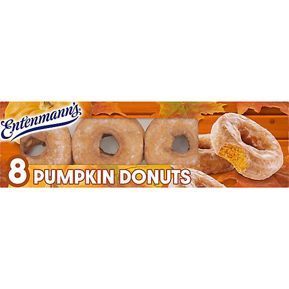 slide 1 of 5, Entenmann's Classic Pumpkin Donuts 8 Count - 16 Oz, 16 oz
