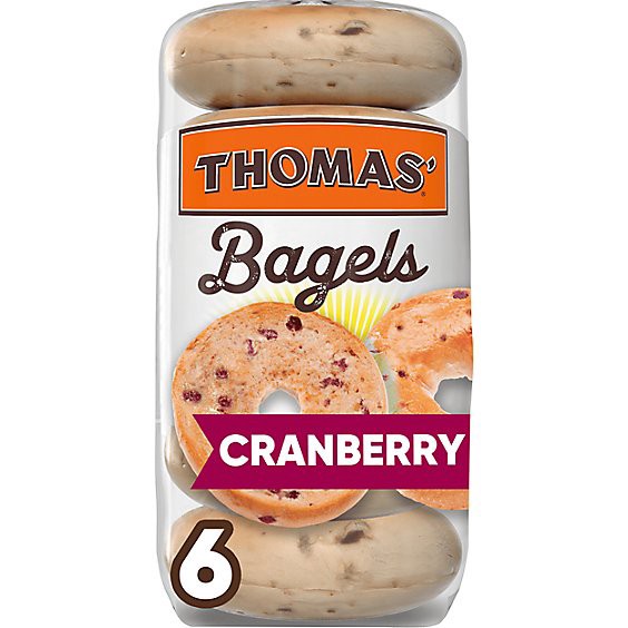 slide 1 of 1, Thomas Bagels Pre-Sliced Cranberry - 20 Oz, 19 oz
