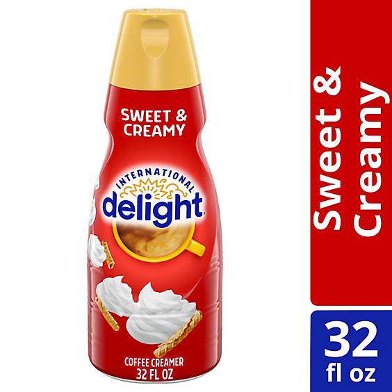 slide 1 of 3, International Delight Sweet & Creamy Liquid Coffee Creamer - 32 Fl. Oz., 32 fl oz