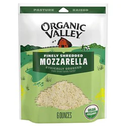 Organic Valley Cheese Organic Finely Shredded Mozzarella Low Moisture Part Skim - 6 Oz