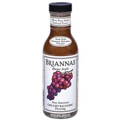 Briannas Dressing Home Style Creamy Balsamic New American - 12 Fl. Oz.