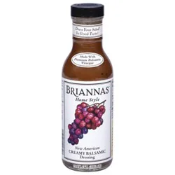 Briannas Dressing Home Style Creamy Balsamic New American - 12 Fl. Oz.