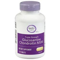 Signature Select/care Glucosamine Chondroitin Msm Dietary Supplement Caplet - 120 Count