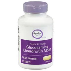 Signature Select/care Glucosamine Chondroitin Msm Dietary Supplement Caplet - 120 Count