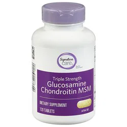 Signature Select/care Glucosamine Chondroitin Msm Dietary Supplement Caplet - 120 Count