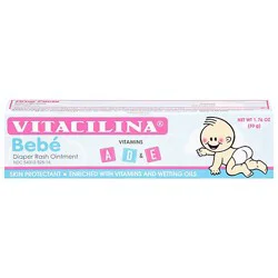 Vitacilina Bebe Skin Protectant Diaper Rash Ointment - 1.76 Oz