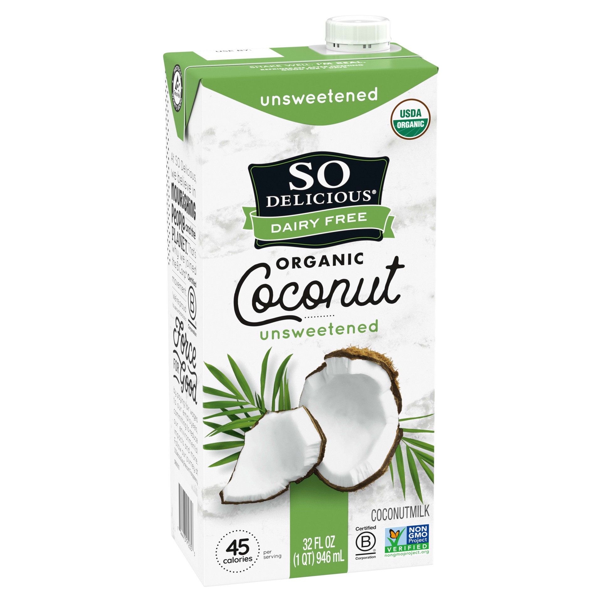 slide 2 of 3, So Delicious Dairy Free Uht Unsweetened Coconut Milk - 32 Fl. Oz., 32 fl oz