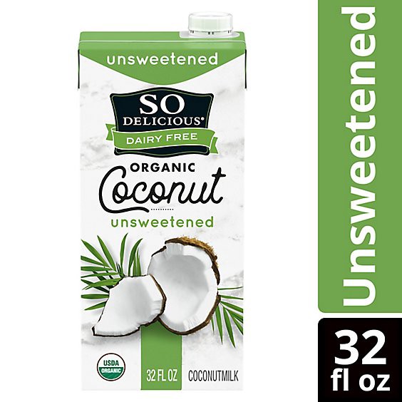 slide 1 of 1, So Delicious Dairy Free Uht Unsweetened Coconut Milk - 32 Fl. Oz., 32 fl oz