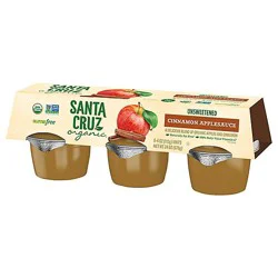Santa Cruz Organic Cinnamon Apple Sauce Cups - 6-4 Oz