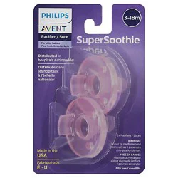 Avent Pacifier Soothie 3 Month Plus - 2 Count