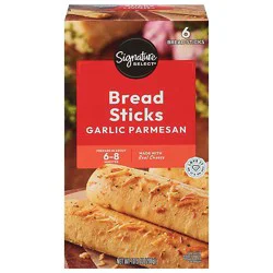 Signature Select Breadsticks Garlic Parmesan 6 Count - 10.5 Oz