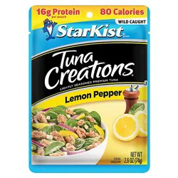 Starkist Tuna Creations Tuna Chunk Light Lemon Pepper - 2.6 Oz