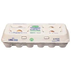 Open Nature Eggs Cage Free Large Grade A Brown - 18 Count