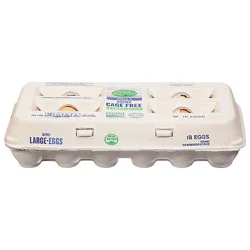 Open Nature Eggs Cage Free Large Grade A Brown - 18 Count