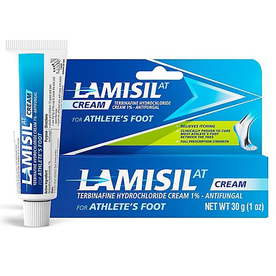 slide 1 of 1, Lamisil At Antifungal Cream Full Prescription Strength - 1 Oz, 1 oz