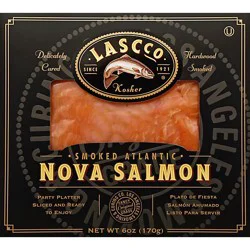 Lascco Atlantic Salmon Cold Smoked Party Wheel - 6 Oz
