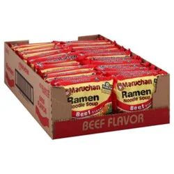 Maruchan Ramen Noodle Soup Beef Flavor - 24-3 Oz