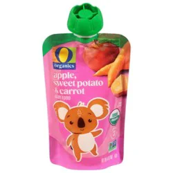 O Organics Organic Baby Food Stage 2 Apple Sweet Potato & Carrot - 4 Oz