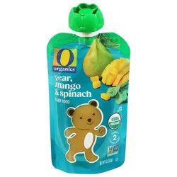 O Organics Organic Baby Food Stage 2 Pear Mango & Spinach - 4 Oz