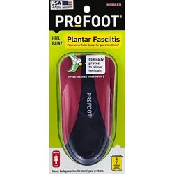 Profoot Plantar Fasciitis Womens Foot Insert - 1 Pair