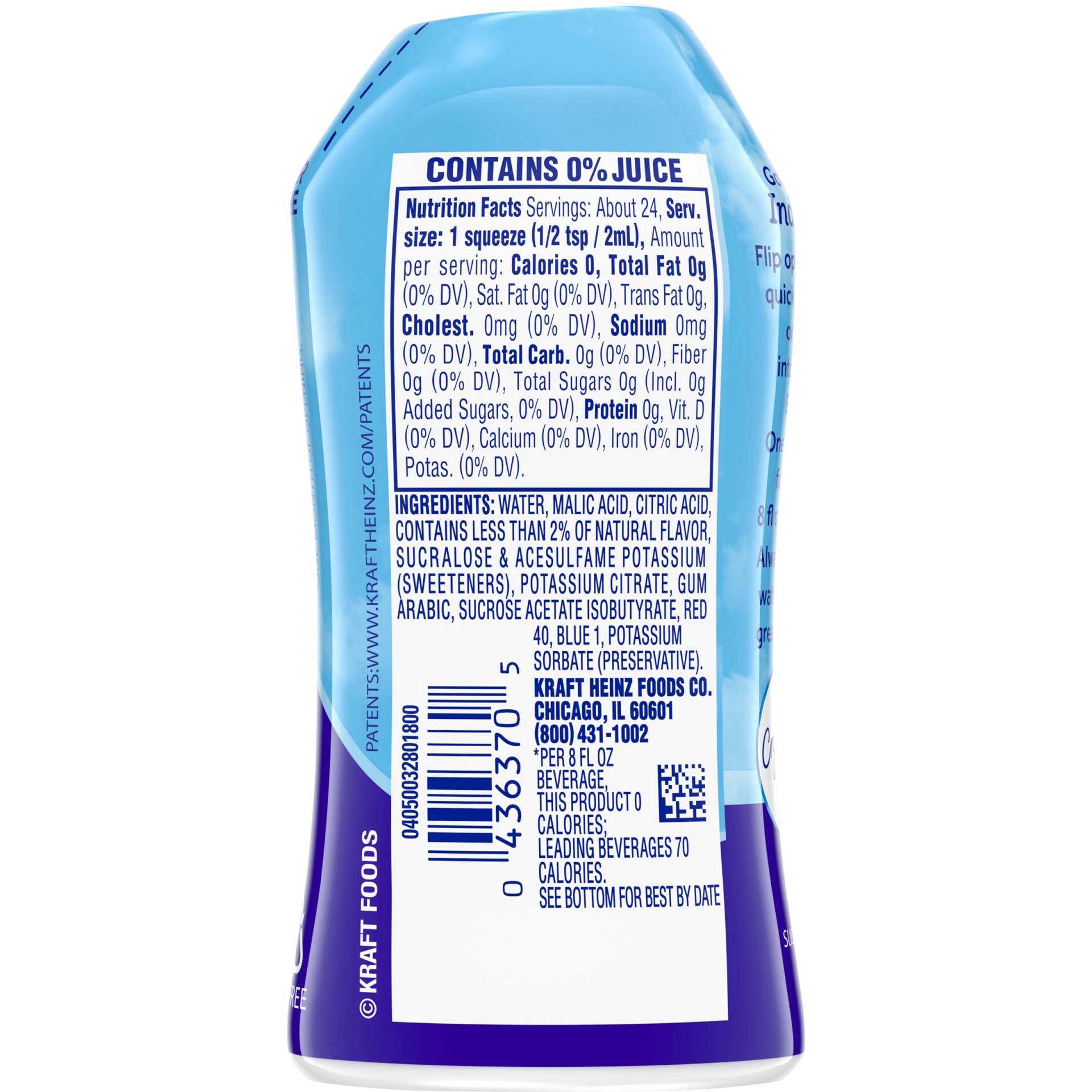 slide 9 of 10, MiO Liquid Arctic Grape Water Enhancer With Electrolytes, Caffeinated, 1.62 fl oz Bottle, 