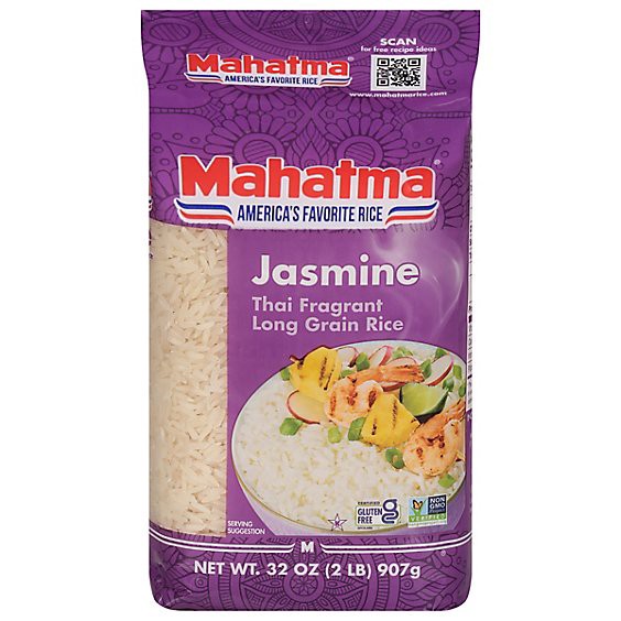 slide 1 of 6, Mahatma Jasmine Thai Long Grain Rice In Bag - 2 Lb, 2 lb