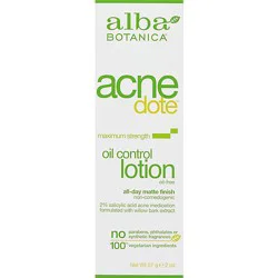 Alba Botanica Acne Oil Control Lotion - 2 Oz