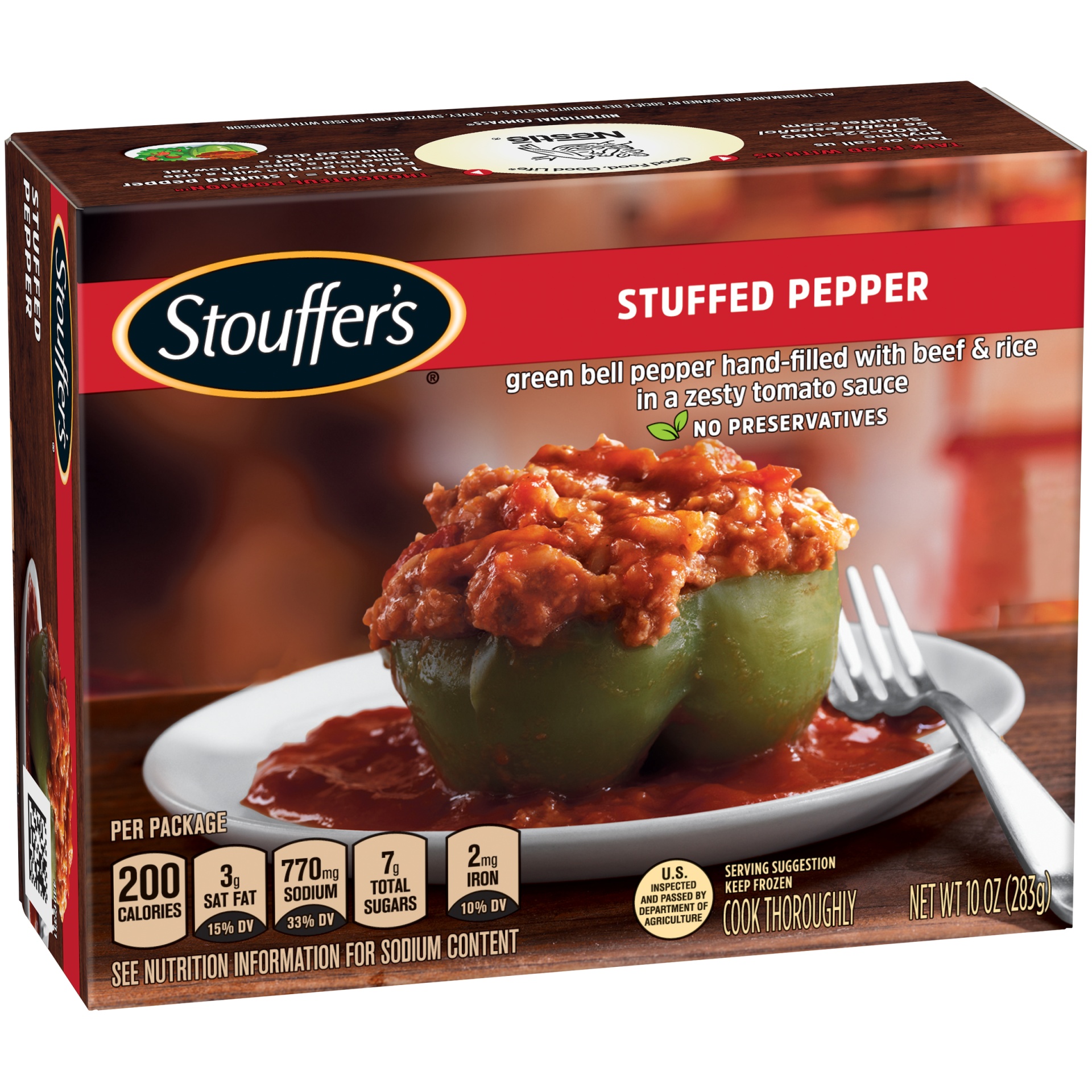 slide 3 of 6, Stouffer's Stuffed Pepper Frozen Dinner, 