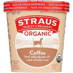 Straus Family Creamery Coffee Ice Cream - 1 Pint