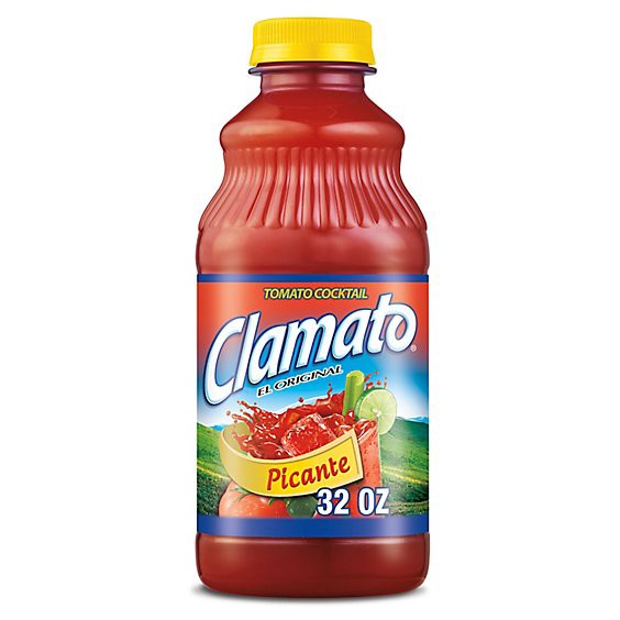 slide 1 of 9, Clamato Cocktail Tomato Picante - 32 Fl. Oz., 32 fl oz