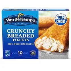 Van De Kamp's 100% Real Crunchy Breaded Frozen Whole Fish Fillets -10-19 Oz