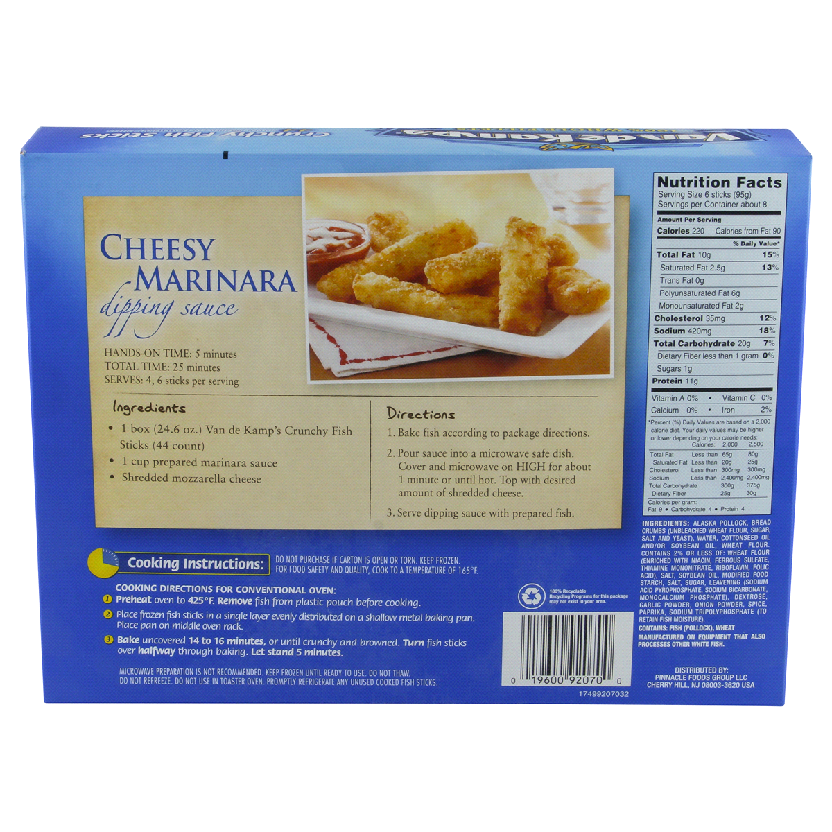 Van de Kamp's Crunchy Fish Sticks 24.6 oz Shipt