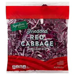 Signature Select/farms Red Cabbage Shredded - 8 Oz