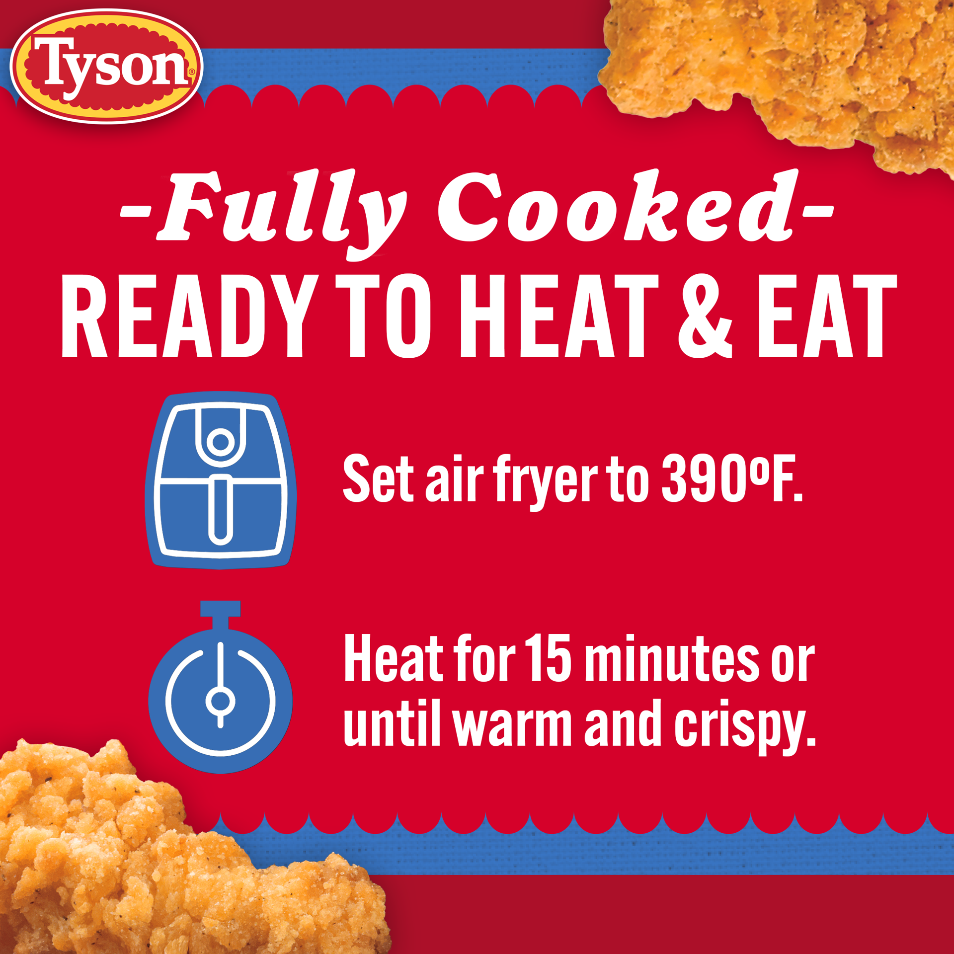 slide 5 of 8, Tyson Frozen Crispy Chicken Breast Strips - 1.56 Lb, 25 oz
