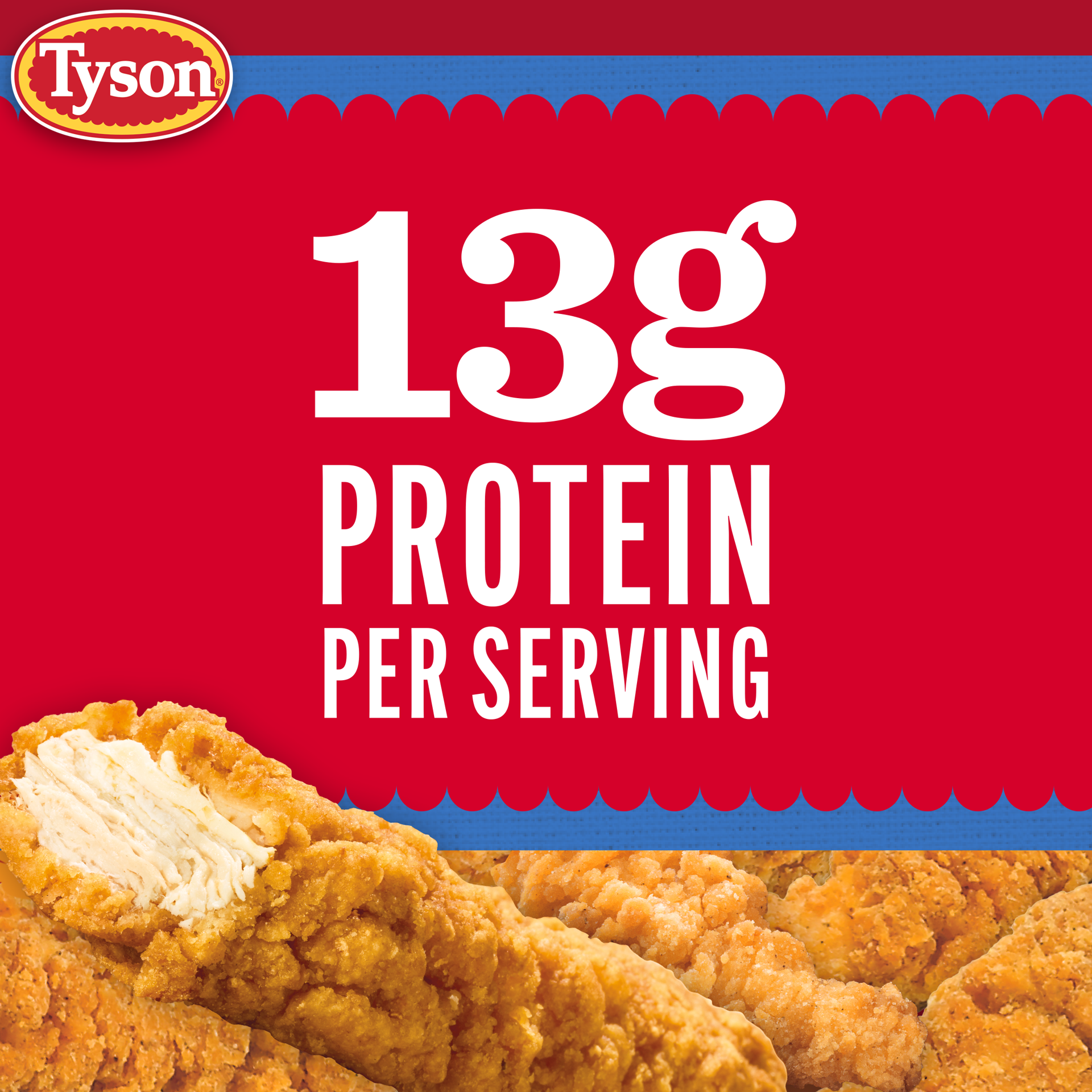 slide 6 of 8, Tyson Frozen Crispy Chicken Breast Strips - 1.56 Lb, 25 oz