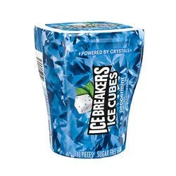 Ice Breakers Ice Cubes Peppermint Sugar Free Chewing Gum Bottle Multipack - 40-3.24 Oz